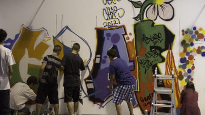 Talleres participativos de graffiti en MULAFEST 2012.